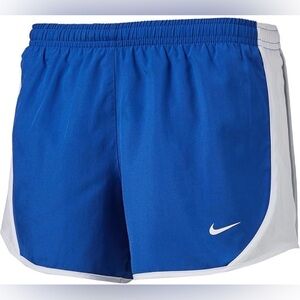 Nike Womens Blue Tempo Athletic Shorts